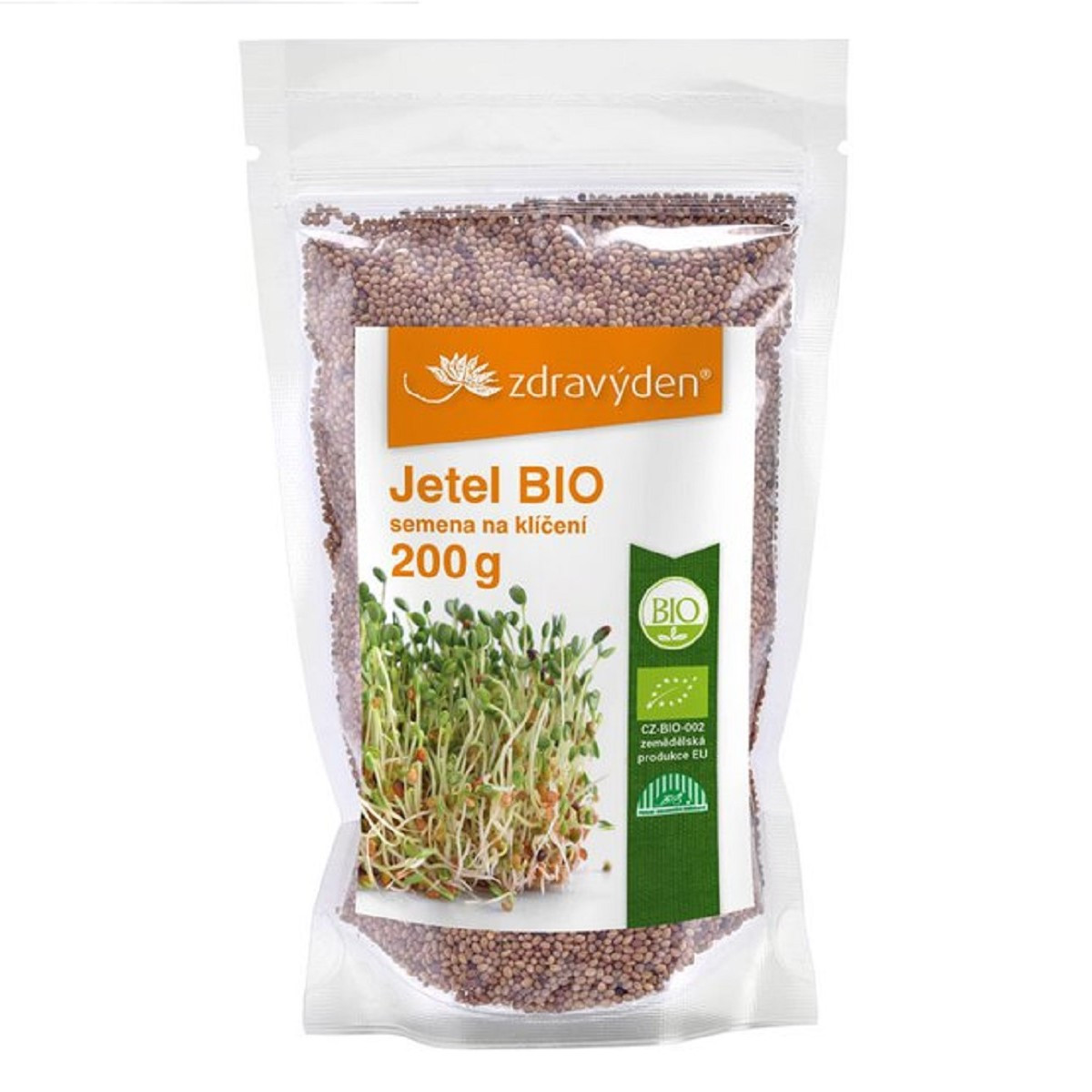 BIO Jetel - Trifolium spp - bio semena na klíčení - 200 g