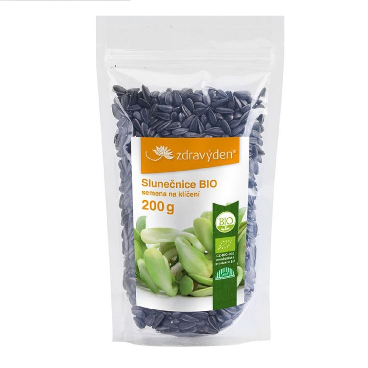 BIO Slunečnice - Helianthus annuus - bio semena na klíčení - 200 g