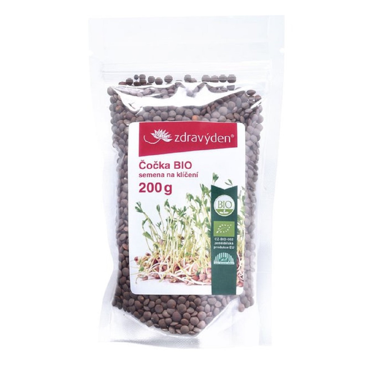 BIO Čočka - Lens esculenta - bio semena na klíčení - 200 g