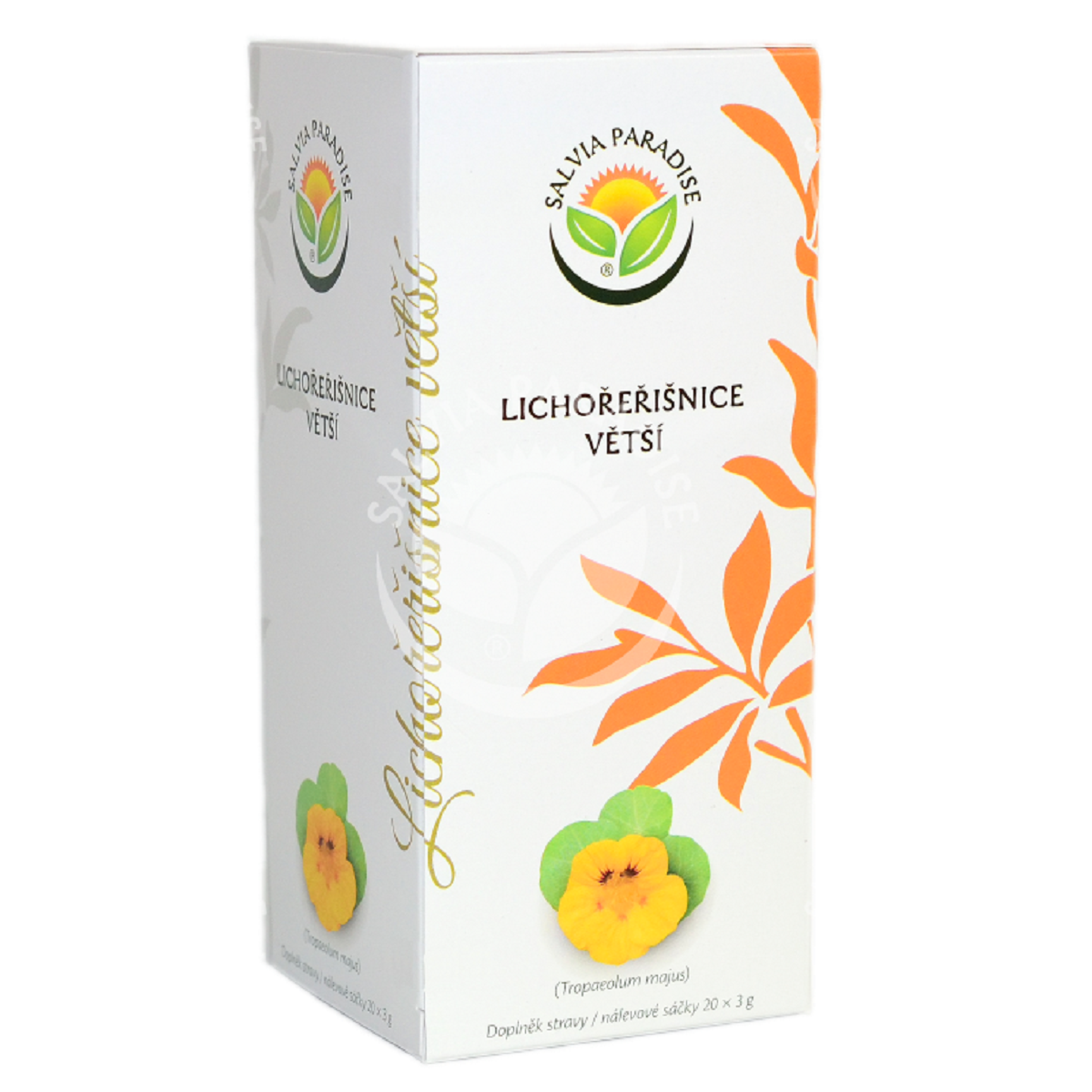 Lichořeřišnice větší - Tropaeolum majus - čajové sáčky - 20 x 3 g