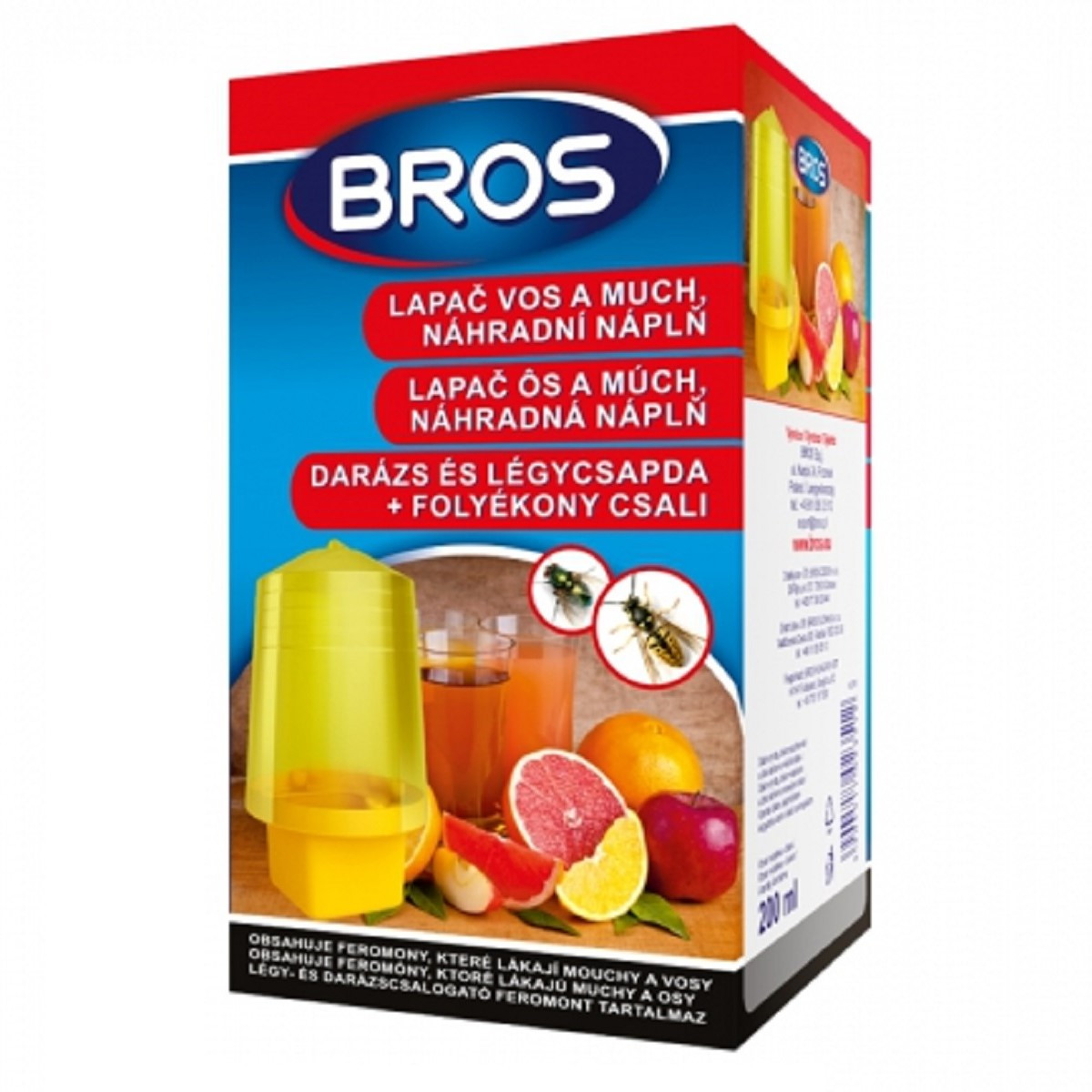 Lapač vos a much s náplní - 200 ml