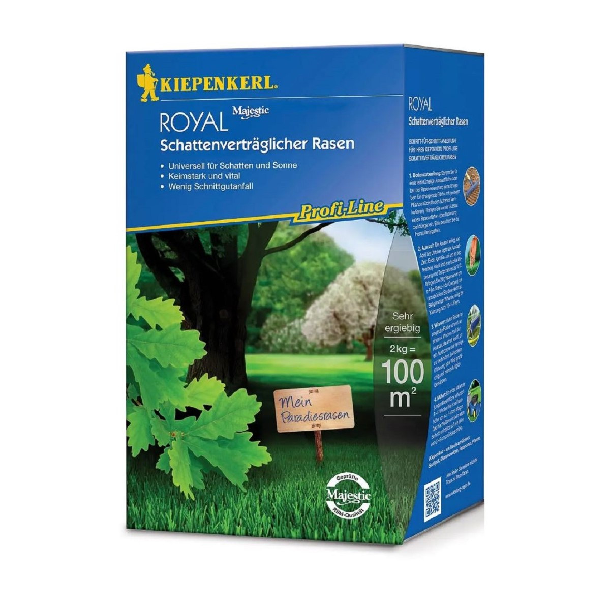 Trávník do stinných míst - semena Kiepenkerl - směs - 2 kg