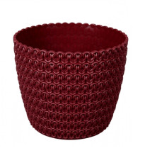 Obal na květináč MAGNOLIA bordó - 14 x 12 cm - 1 ks