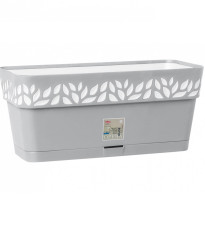 Samozavlažovací truhlík CLOE šedý - 30 cm - 1 ks