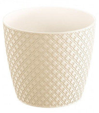 Obal na květináč ORIENT krémový - 13 x 11 cm - 1 ks