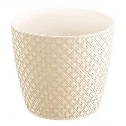 Obal na květináč ORIENT krémový - 13 x 11 cm - 1 ks