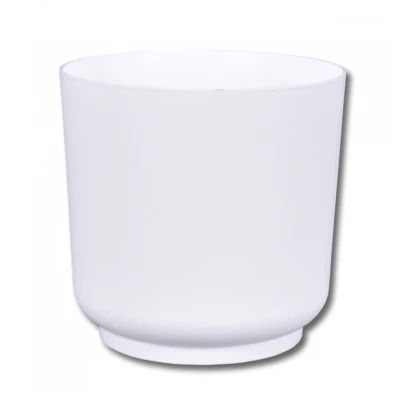 Obal na květináč SATINA bílý - 15 x 15 cm - 1 ks