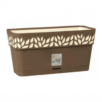 Samozavlažovací truhlík CLOE hnědý - 30 cm - 1 ks