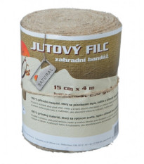 Jutový filc - Zahradní bandáž - 15 cm x 4 m - 1 ks