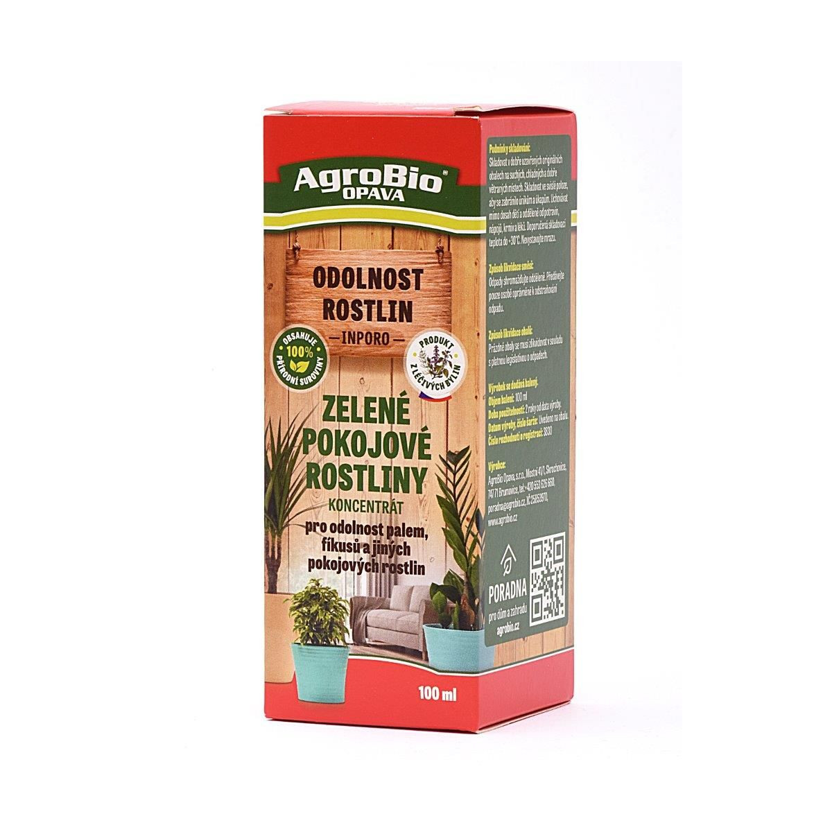 Zelené pokojové rostliny - koncentrát - AgroBio - ochrana rostlin - 100 ml