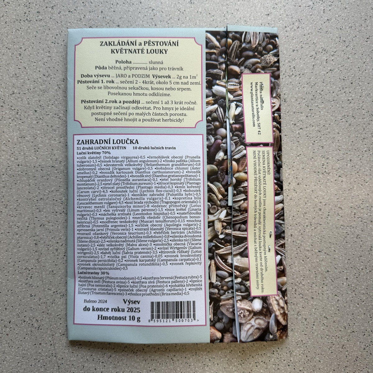 Zahradní loučka - semena Planta Naturalis - směs - 10 g