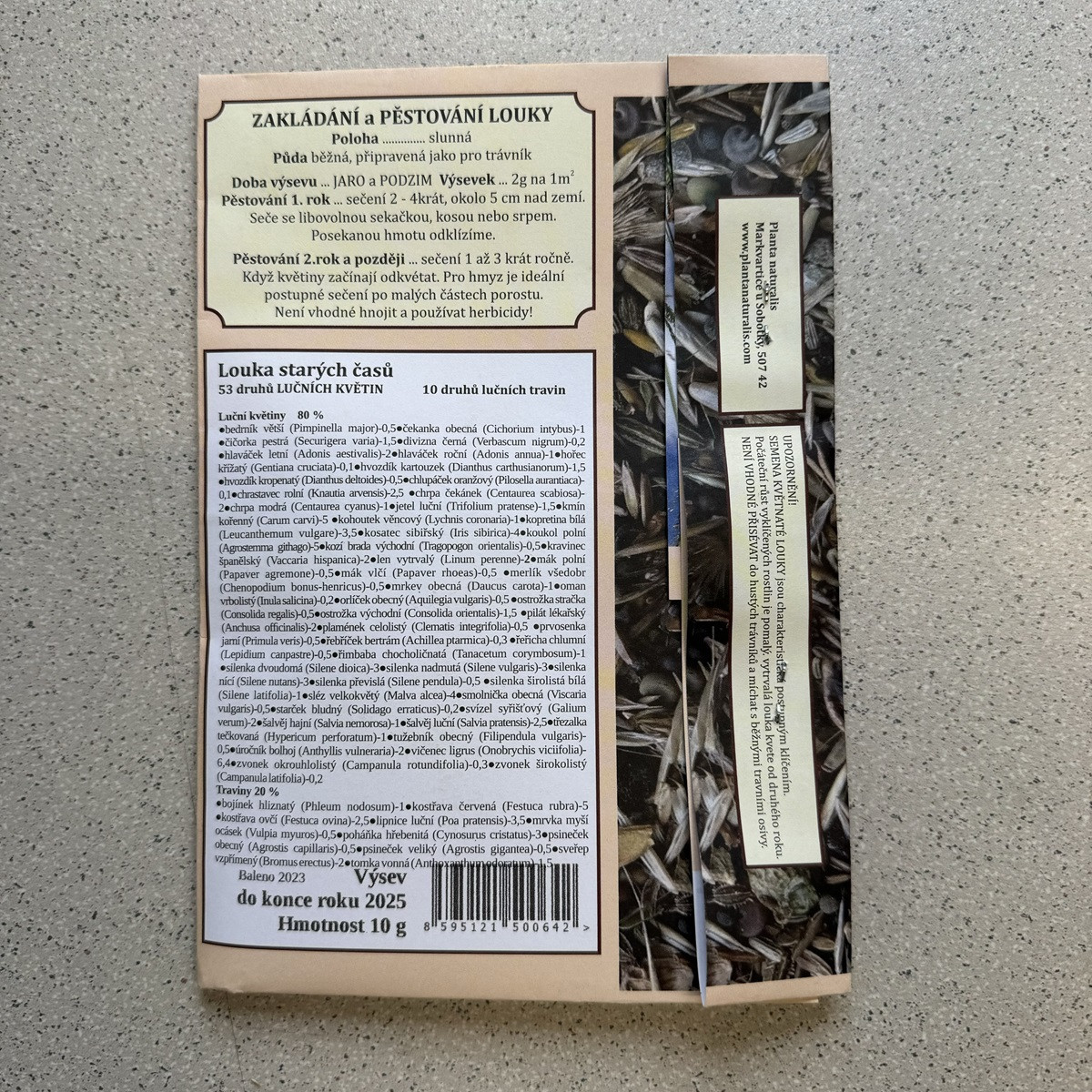 Louka starých časů - semena Planta Naturalis - směs - 10 g