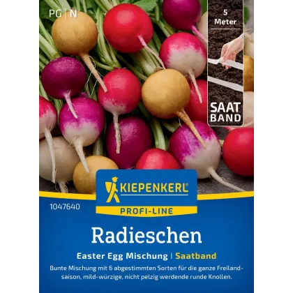 Směs ředkviček Easter Egg - výsevný pásek - 1 ks