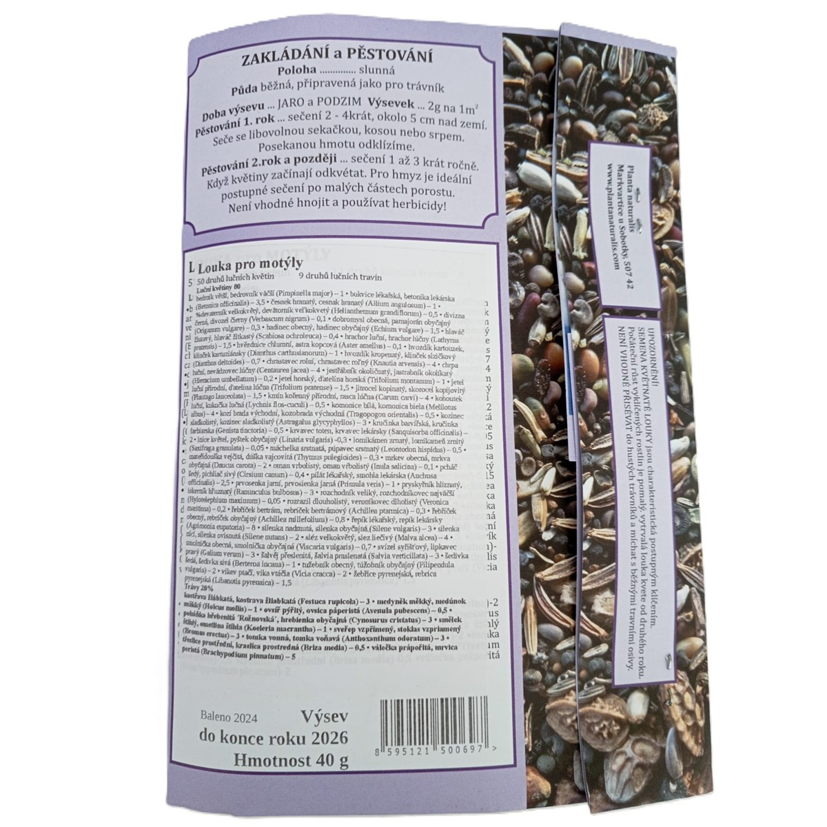 Louka pro motýly - semena Planta Naturalis - směs - 10 g