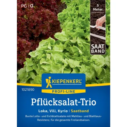Trio listových salátů - výsevný pásek - 5 m