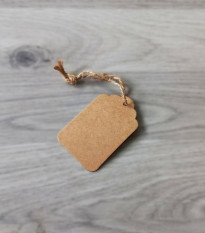 Papír ajándékcímke - ajándékkiegészítők - 1 db