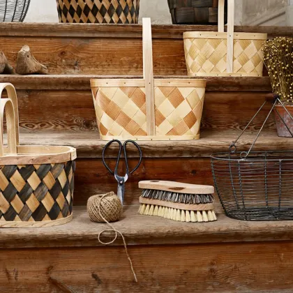 Dřevěný čisticí kartáč z přírodních vláken - Strömshaga AB - 1 ks