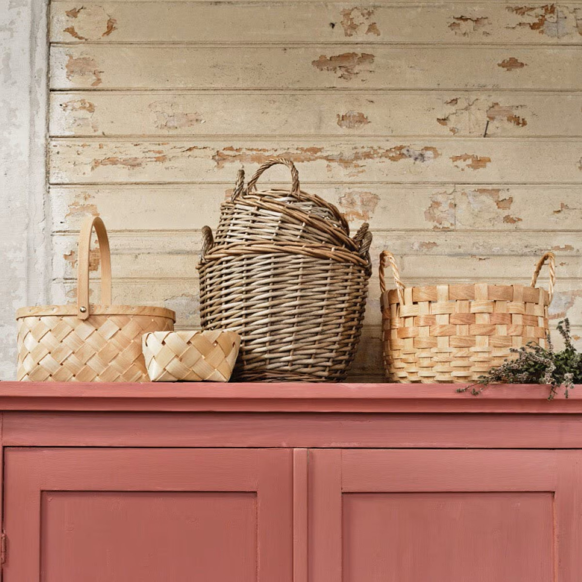 Dřevěné košíky Märta - přírodní barva - sada 3 kusů - Strömshaga AB - 1 ks