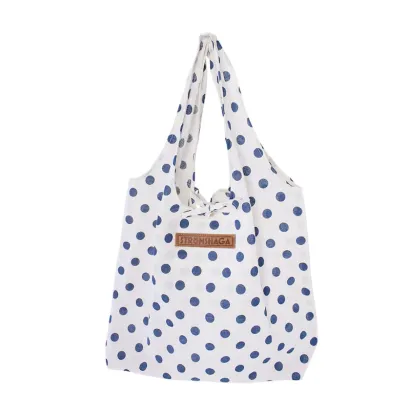 Bavlněná taška s modrými puntíky - Strömshaga AB - 1 ks