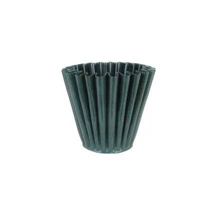 Kovový květináč Ronja - zelený - vel. M - Strömshaga AB - 1 ks