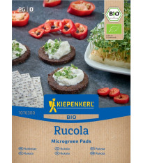 Mikrozöldség - microgreen - bio rukkola pótlapok - 3 db