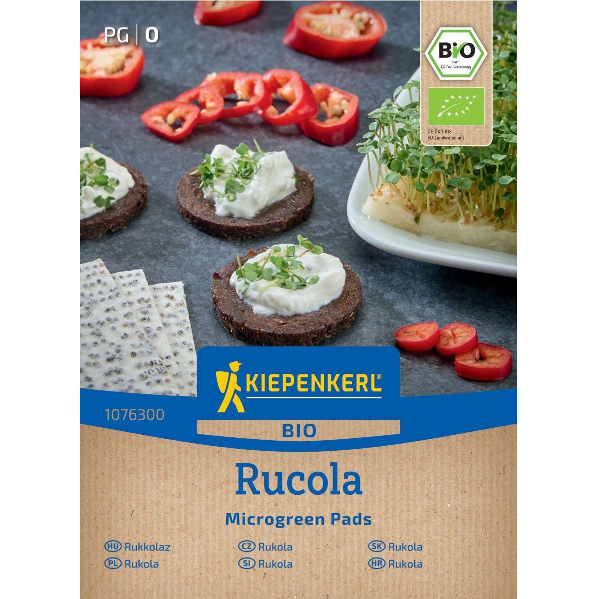 Mikrozöldség - microgreen - bio rukkola pótlapok - 3 db