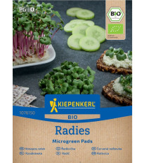 Mikrozöldség - microgreen - bio retek pótlapok - 3 db
