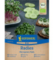 Mikrozöldség - microgreen - bio retek pótlapok - 3 db