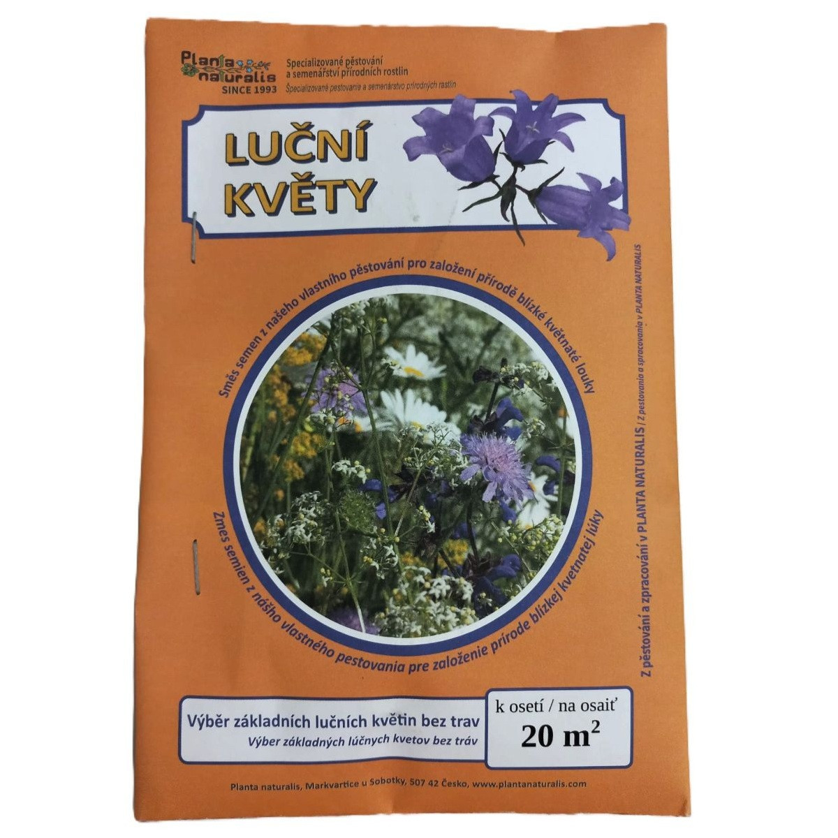 Luční květy na obohacení porostu – luční kvítí – směs – semena Planta Naturalis