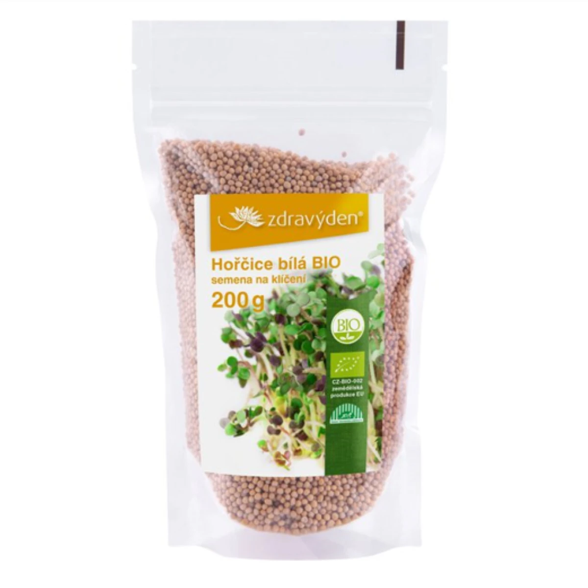 BIO fehér mustár – Sinapis alba – bio csíráztatásra szánt magok – 200 g