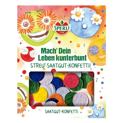 Magvető virágkonfetti – kerek konfetti – Sperli – egynyári virágok