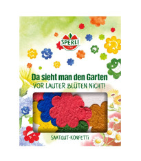 Virág alakú virágmag-konfetti – Sperli – 1 db