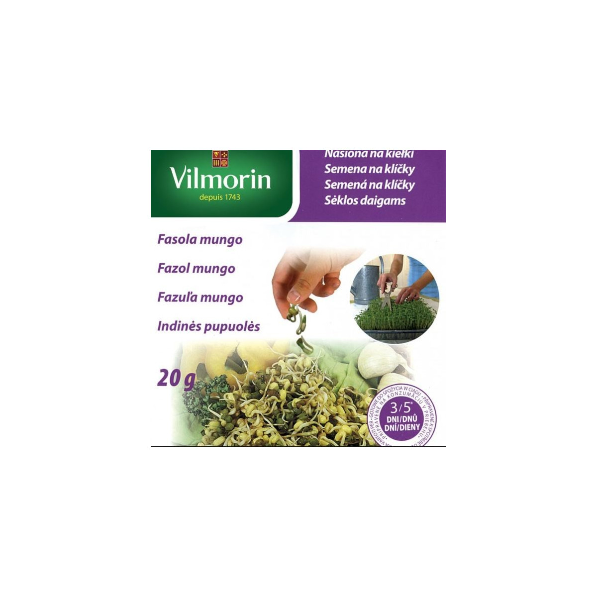 Fazol mungo - semena na klíčky - 20 g