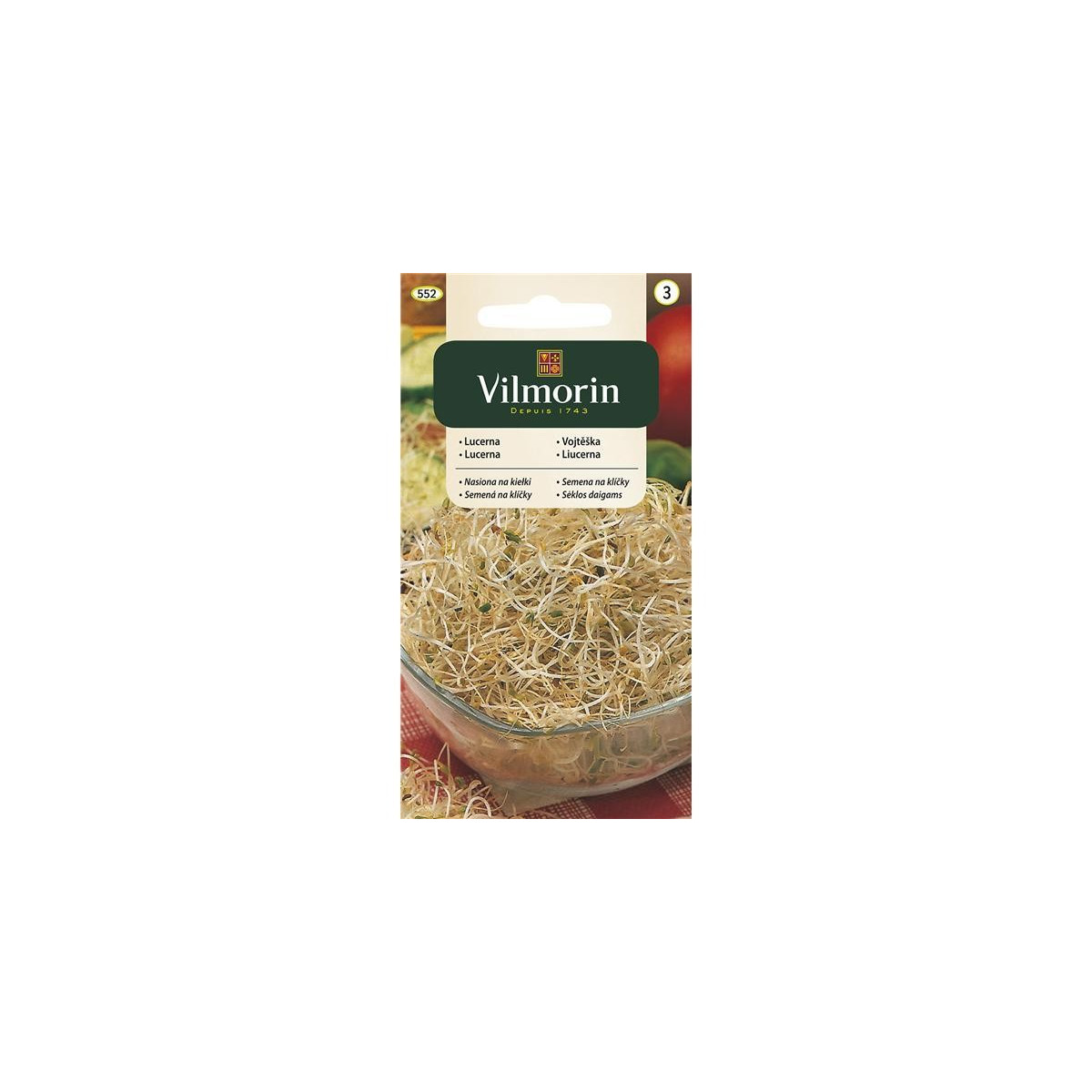 Vojtěška - semena na klíčky - 20 g