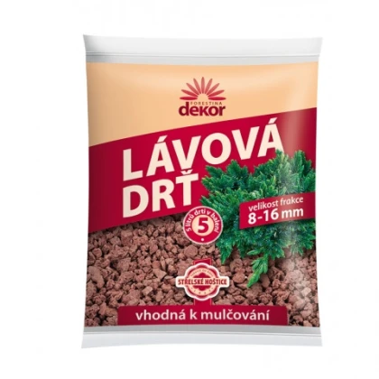 Lávová drť - dekorační materiál - 5 l