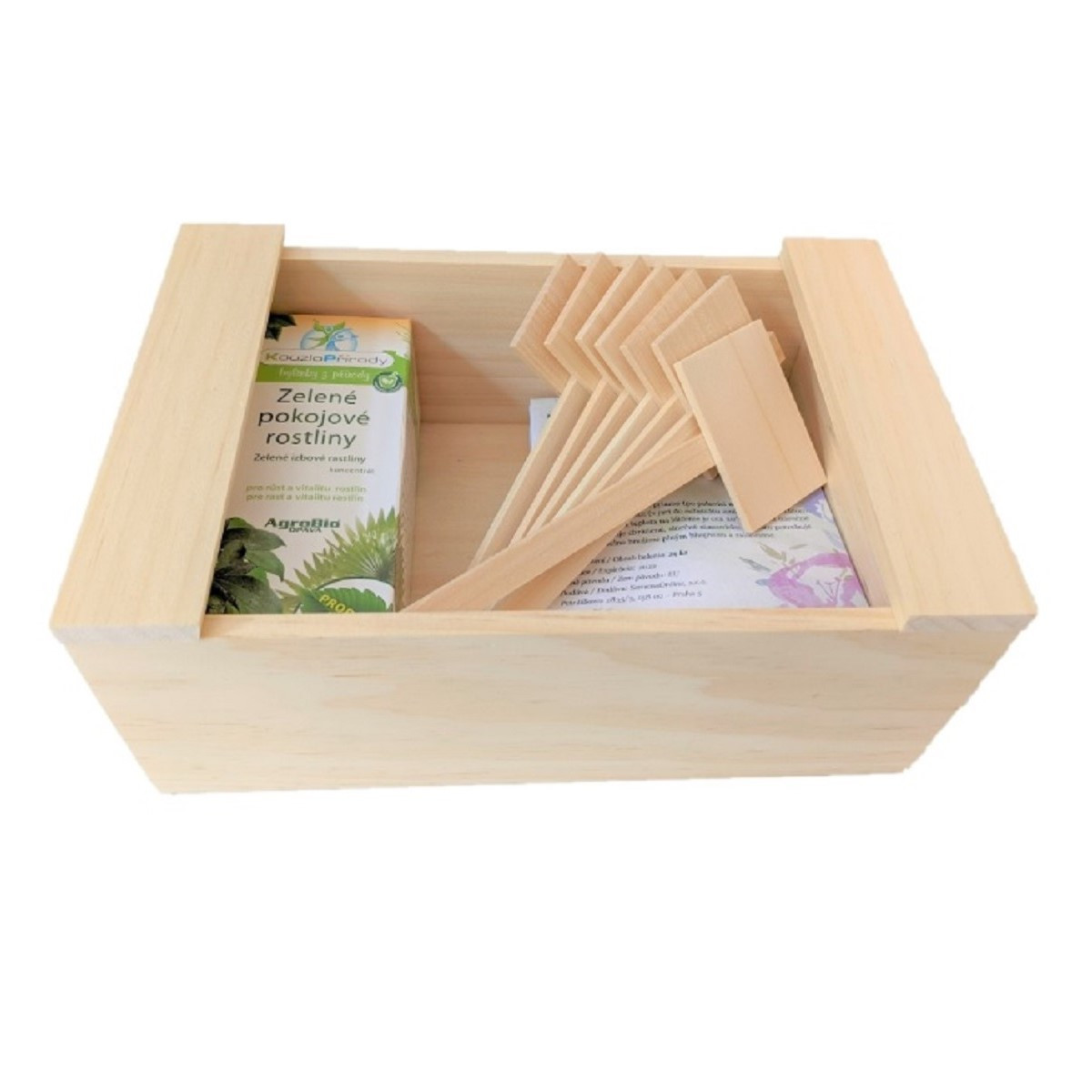 Krabička dřevěná - uzavíratelný box - 1 ks